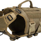 Tactical Dog Harness 6 Buckle No Pull MOLLE Vest Adjustable 3/4 Coverage