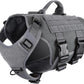 Tactical Dog Harness 6 Buckle No Pull MOLLE Vest Adjustable 3/4 Coverage