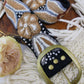 Café Embroidered Belt