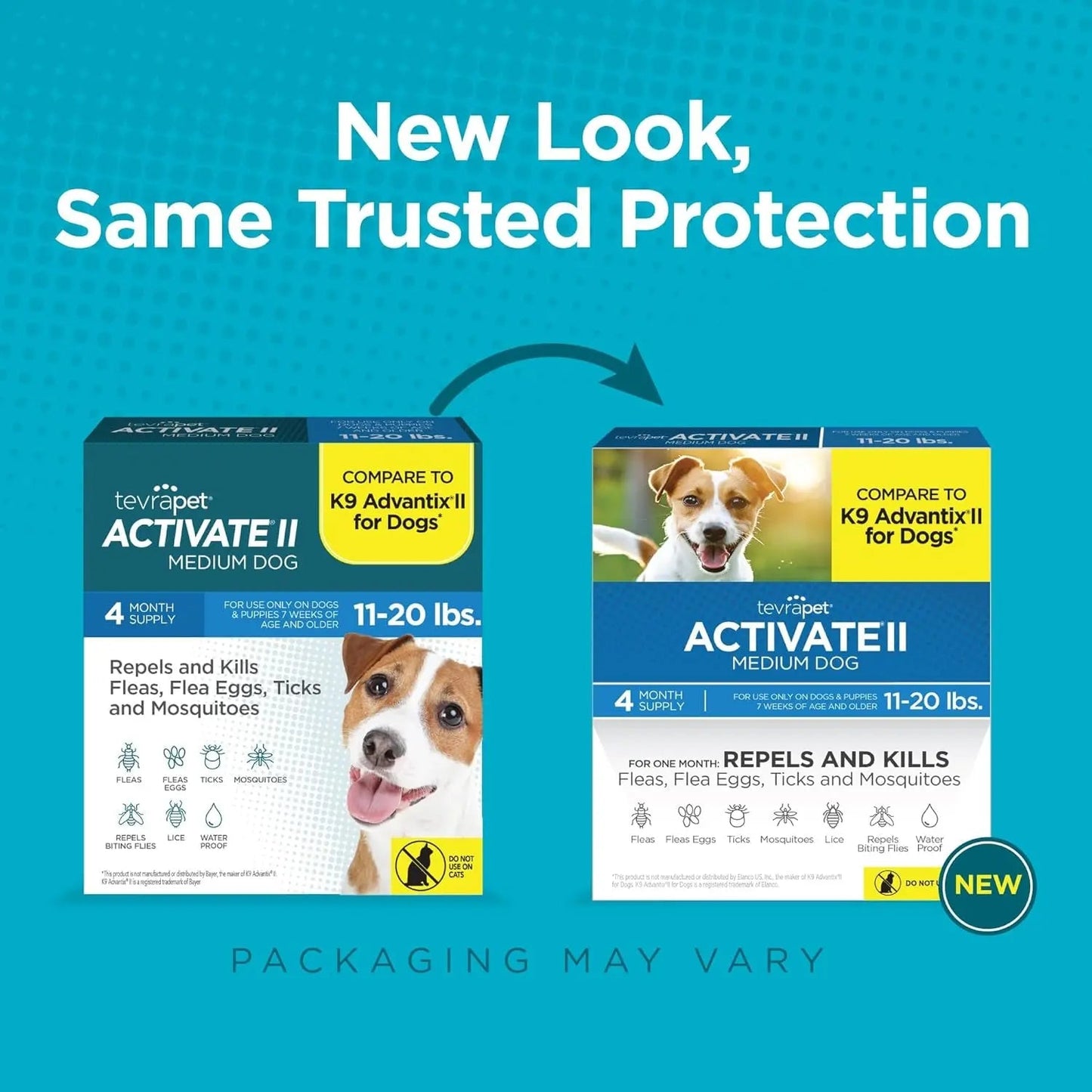 TevraPet Activate II Flea & Tick for Dogs 11–20 lbs – 4 Month Supply