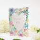 Thank you Flower Heart Lasercut Card