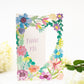 Thank you Flower Heart Lasercut Card