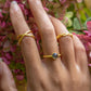 Mini Pebble Ring - Gold