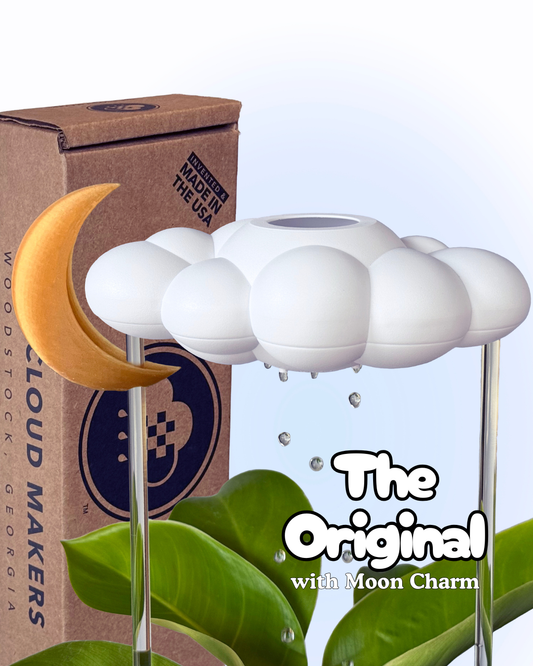 Original Dripping Rain Cloud with Moon Charm