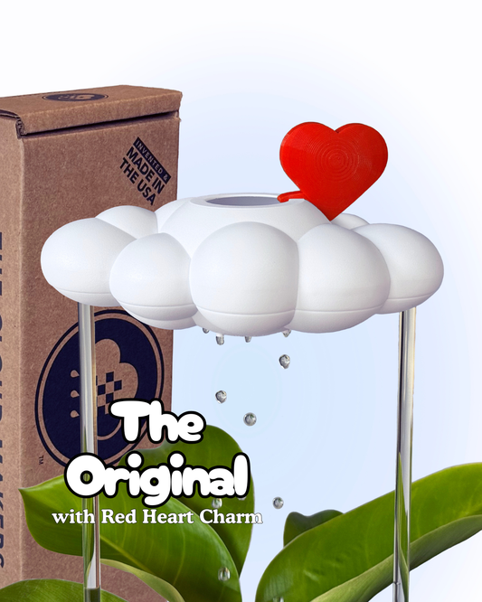 Original Dripping Rain Cloud with Red Heart Charm