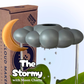 Stormy Dripping Rain Cloud with Moon Charm