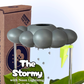 Stormy Dripping Rain Cloud with Neon Lightning Bolt Charm