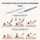 Tick Remover Kit Hooks Comb Stainless Steel Tool Dogs Cats Travel First Aid