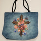 Tote Bag - Cross with Roses & Butterflies