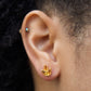 Tri Leaf Stud Earrings