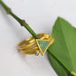 Triangle Stud Stacking Ring