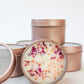 Unlabeled 4 oz Botanical Soy Wax Candles - Party Favors