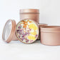 Unlabeled 4 oz Botanical Soy Wax Candles - Party Favors