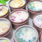 Unlabeled 4 oz Botanical Soy Wax Candles - Party Favors