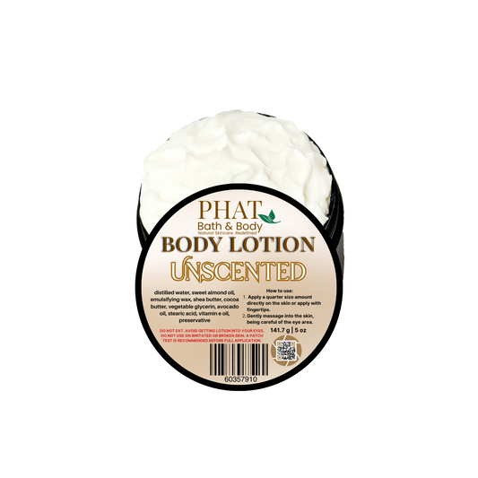 Unscented Moisturizing Fragrance Free Body Lotion with Shea & Cocoa Butter | 5 oz