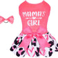 Velvet Dog Birthday and Holiday Dress  For Small Dogs Puppy Holiday Skirt XXS–L