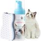 Waterless Cat Shampoo Foam & Brush Kit No Rinse Hypoallergenic 5oz
