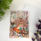 Wild Winter's Song Fox Lasercut Christmas Seasonal Card