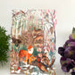 Wild Winter's Song Fox Lasercut Christmas Seasonal Card