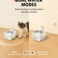 Wireless Cat Water Fountain Stainless Steel Battery Quiet 2.5L Automatic