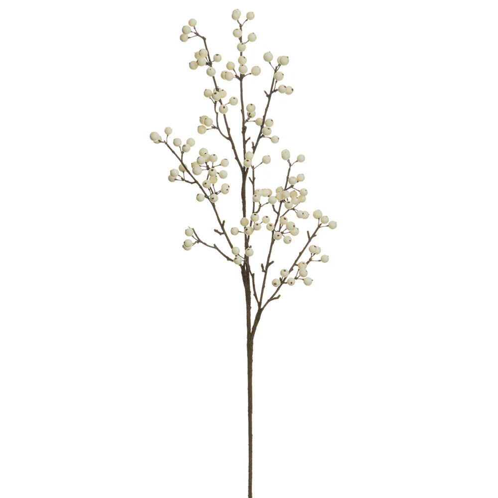 Rama blanca con bayas de 36" | Rama artificial de invierno