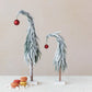 Snow Frosted Faux Evergreen Charlie Brown Tree with Ornament