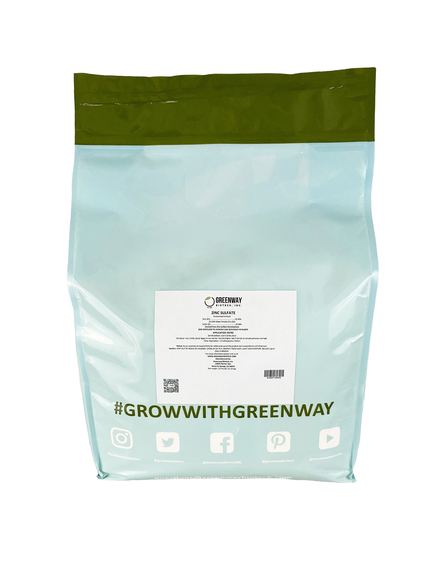 Zinc Sulfate - Concentrated zinc for pecans, citrus, and corn
