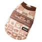 Thick And Warm Two-legged Cotton-padded Clothes For Cats In Autumn And Winter, Fully Printed Retro And Traceable Vests. Dog Pet Clothing