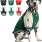 Warm Dog Varsity Jacket Heavyweight Fleece Pet Coat Small-4XL