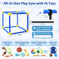 Interactive Puppy Play Gym with 16 Toys Dog Enrichment Activity Center