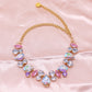 Cat And Dog Gem Pearl Necklace Princess