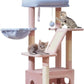 38-Inch Cat Tree for Indoor Cats | Kitten Tower with Condo, Hammock & Perch