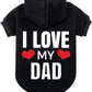 Dog Hoodie Sweatshirt with Leash Hole Warm Pet Clothes XS-XXL Dogs