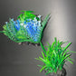 PREMIUM Small Artificial Aquarium Plants - Set of 2 - Aquatics Safe