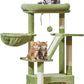 38-Inch Cat Tree for Indoor Cats | Kitten Tower with Condo, Hammock & Perch