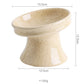 Cat Bowl Ceramic Shallow Mouth High Foot Anti Overturn Double