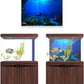 Aquarium Poster, Effect Underwater Background Sticker Thicken PVC Adhesive Static Cling Backdrop Fish Decorative Paper(61×30Cm)