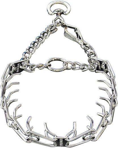 Chrome-Plated Steel Dog Training Prong Collar with Quick Release – 3 Sizes