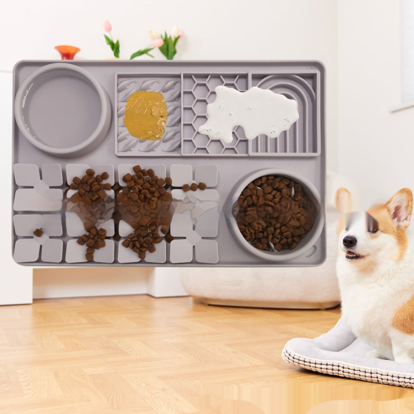 Pet Tableware Slow Food Suction Cup Slow Food Mat Dog Licking Mat