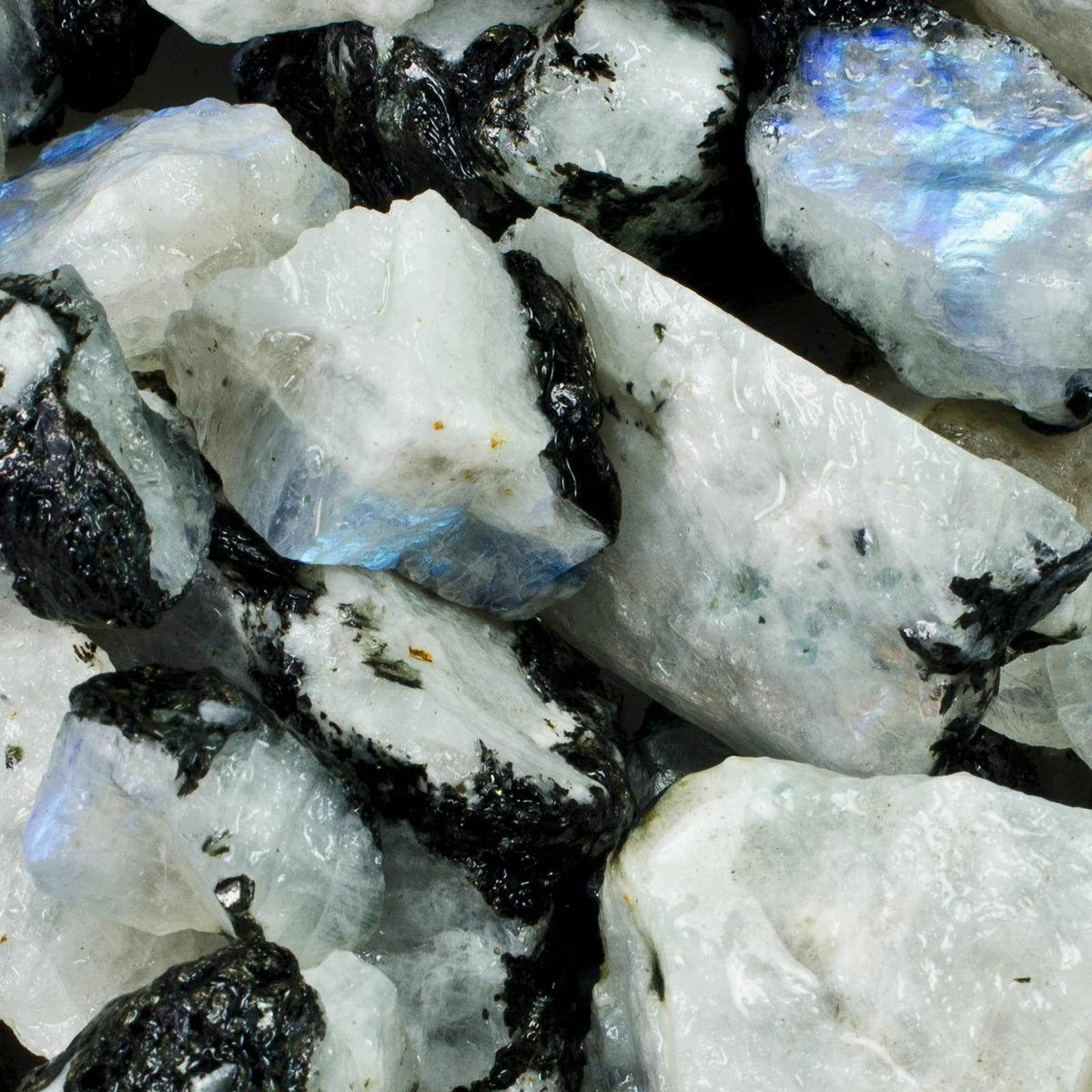 Piedra lunar arcoíris en bruto – Piedra en bruto de grado A+ de la India