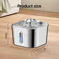 2.2L Stainless Steel Pet Cat Water Fountain Dogs And Cats Water Feeder