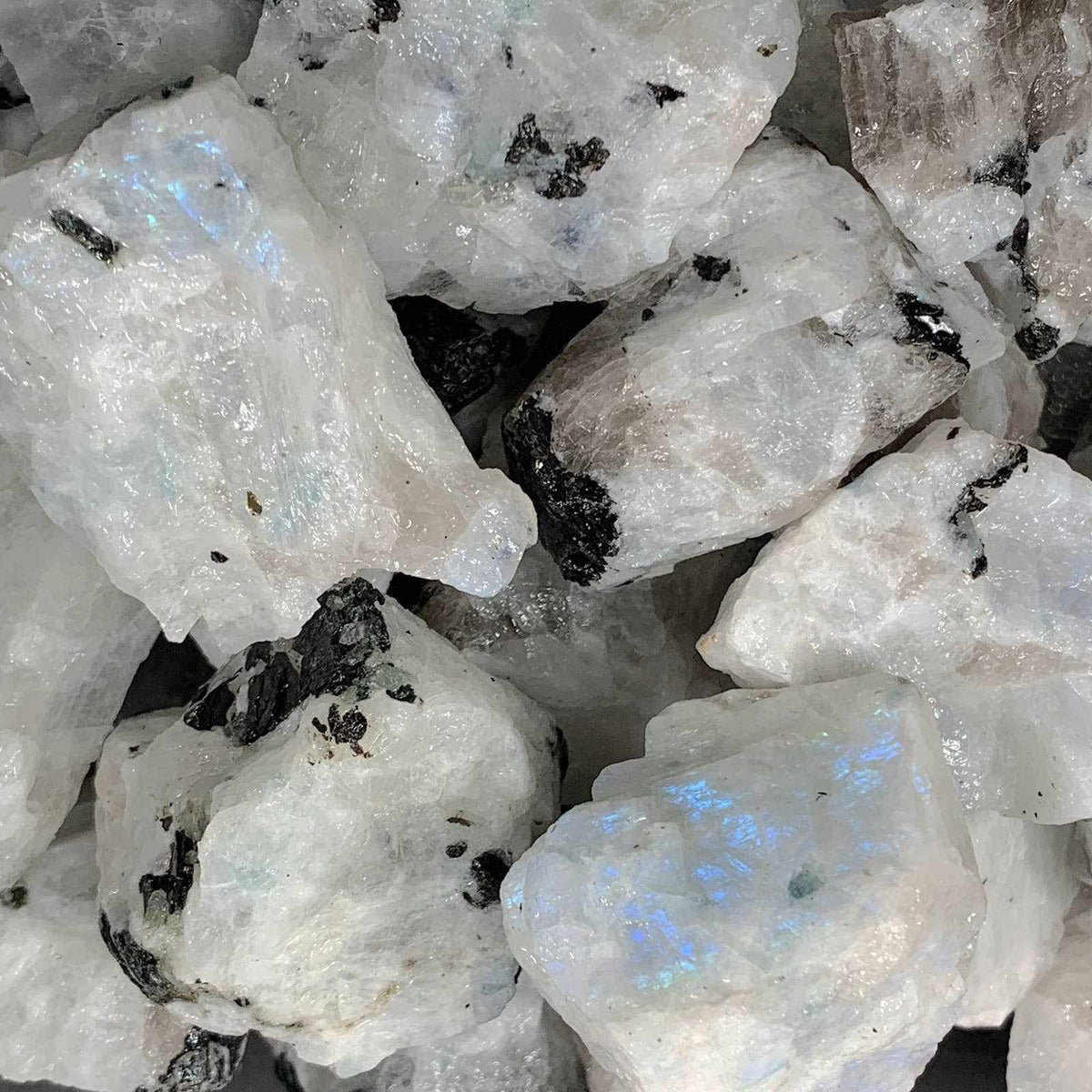 Piedra lunar arcoíris en bruto – Piedra en bruto de grado A+ de la India