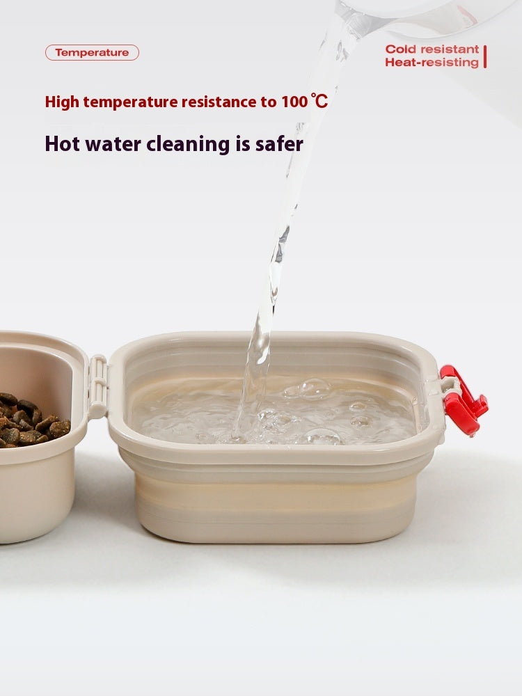 Pet Dog Out Water Cup Kettle Snack Box