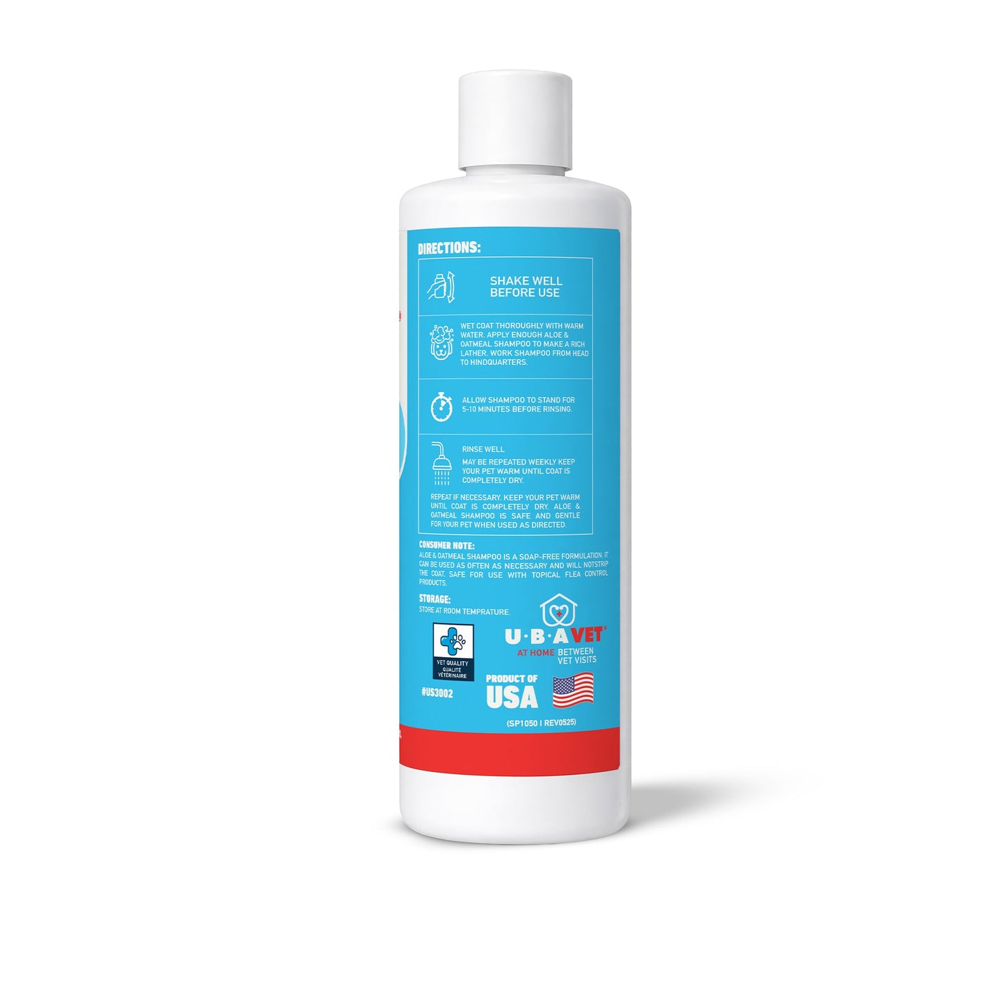 UBAVET Aloe & Oatmeal Conditioner for Dogs & Cats – Soothing Moisturizing Formula for Sensitive Skin (16.9 fl oz / 500ml)