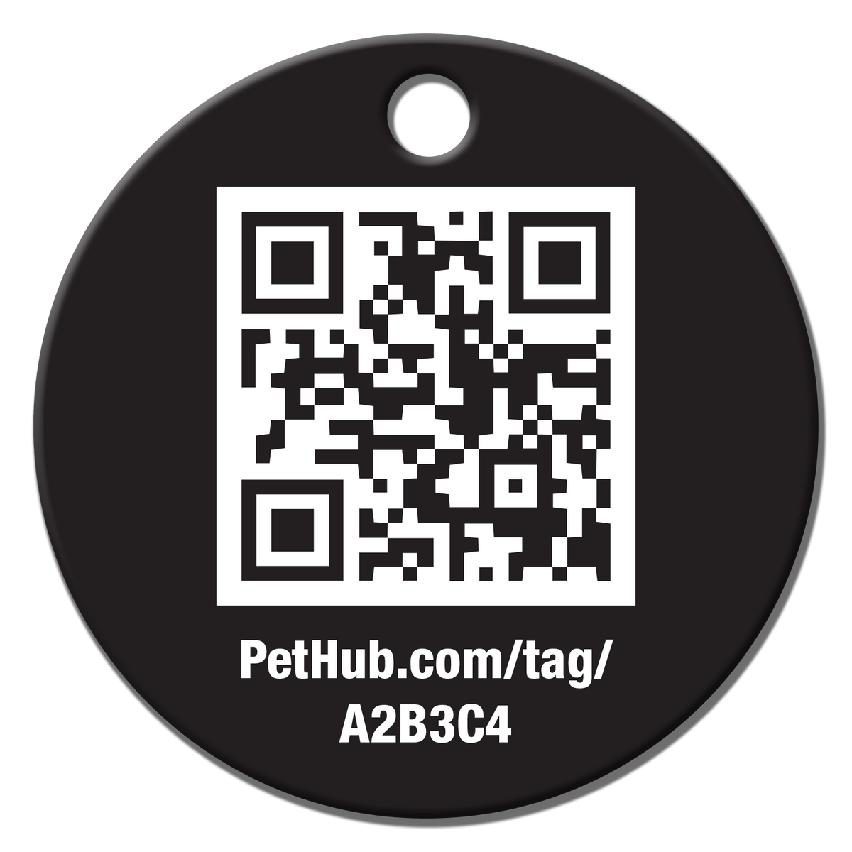 PetHub QR Pet ID Tag – Classic Aluminum