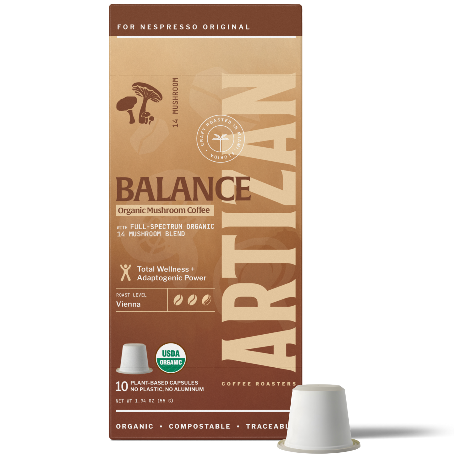 Organic Mushroom 14 - Espresso