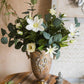Artificial Flower Bouquet Clematis Flower in Greenery 20" Tall