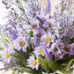Artificial Silk Bouquet Country Flowers 20" Tall Purple