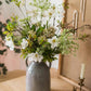 Artificial Flower Bouquet Spring Daisy Greenery Mix 24" Tall
