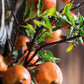 Artificial Fruit Yellow Orange Pomegranate Fruit Stem 36" Tall